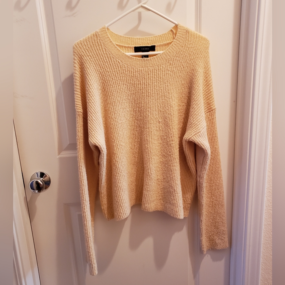 Cream yellow knit sweater